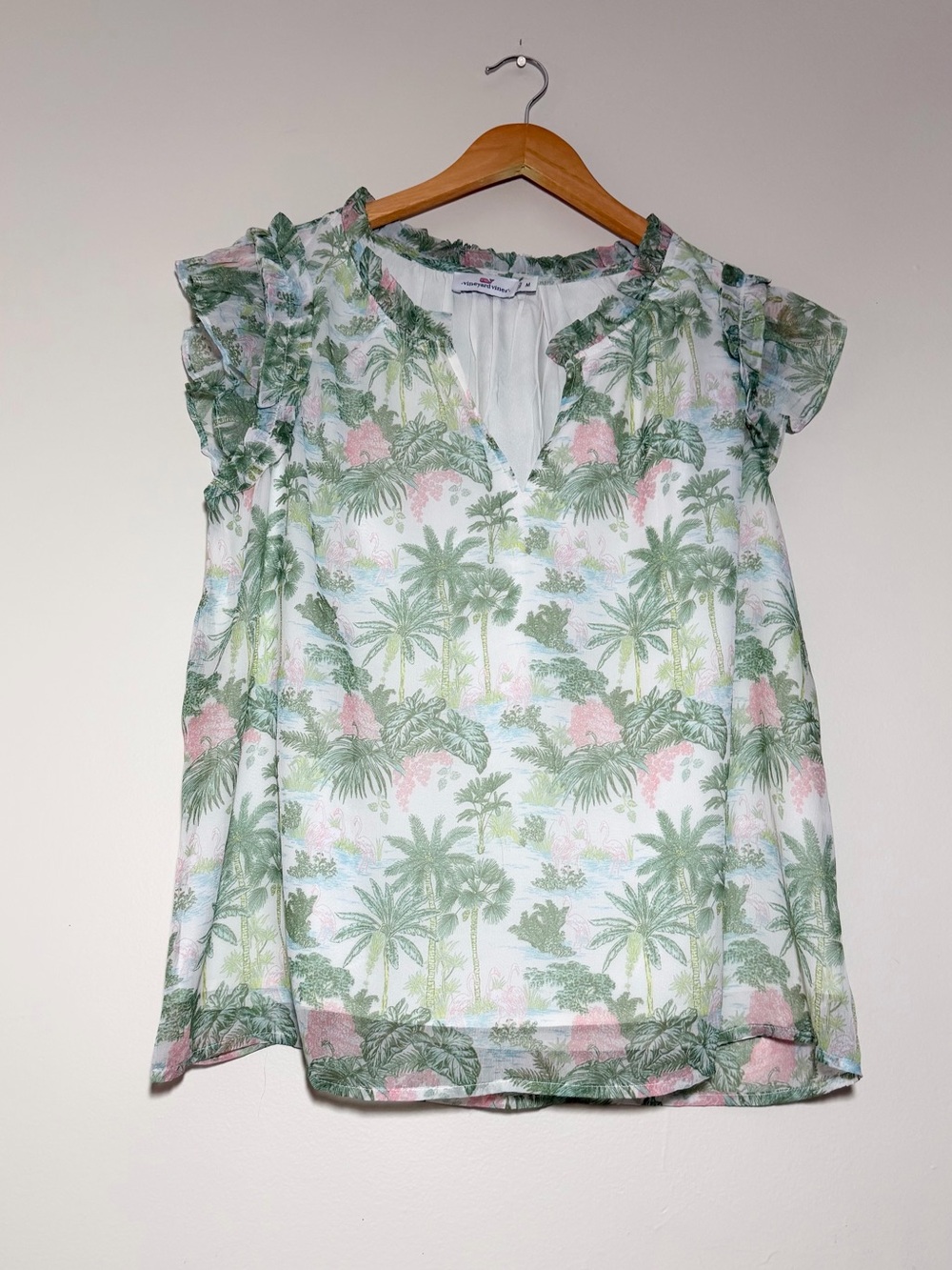Vineyard Vines Tropical Floral Blouse